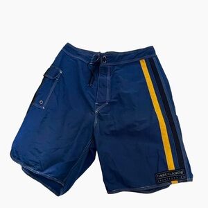 Timberland Sports Series Men MediumBlue Cotton Nylon Blend Board‎ Shorts